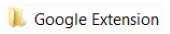 Google Extension Folder